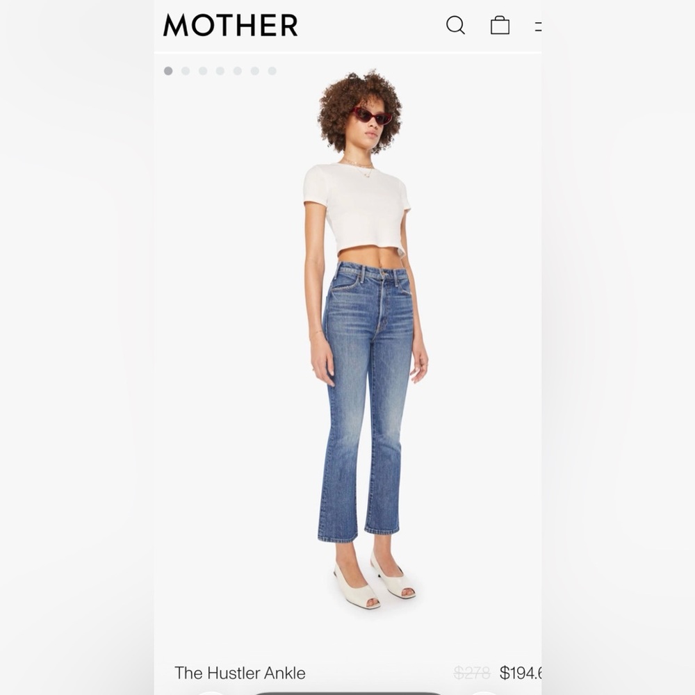 NWT! Mother The Hustler Ankle in Bending the Rules - size 25